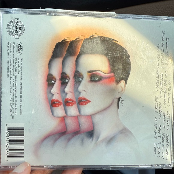 Katy Perry Collections Witness Album CD - Original Studio Recording - Picture 2 of 2